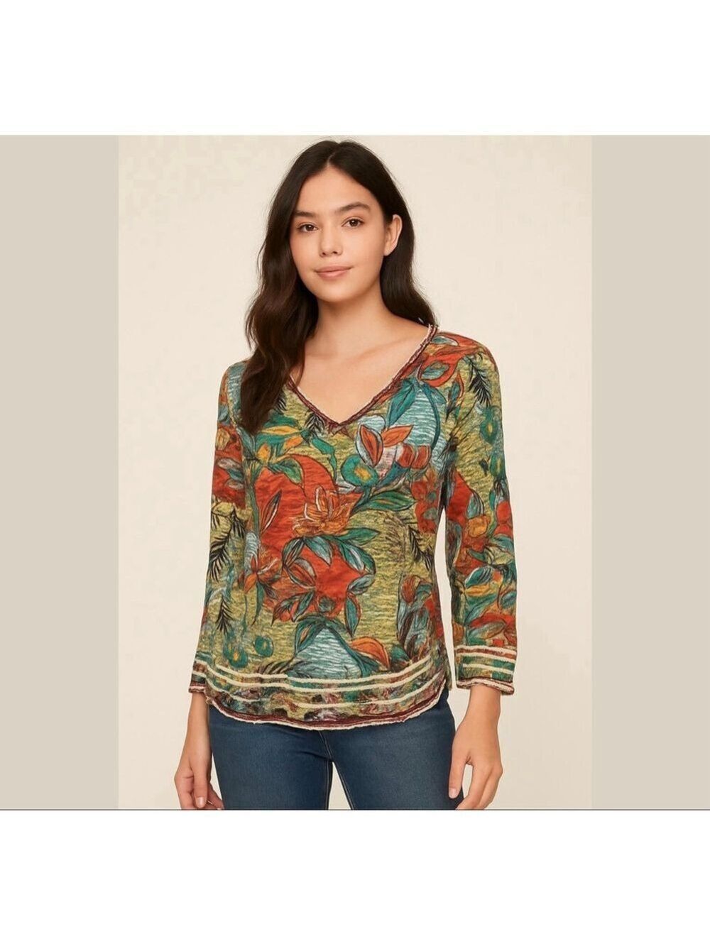 Vintage Y2K Cap Juluca A New Story by Aldo Martins Floral Mesh Top Distressed S